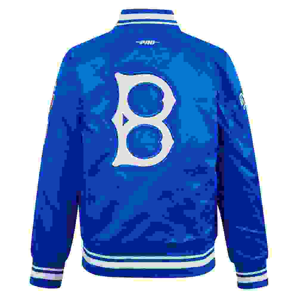 Pro Standard MLB Brooklyn Dodgers Retro Classic Big Boys' Blue Rib Satin Jacket